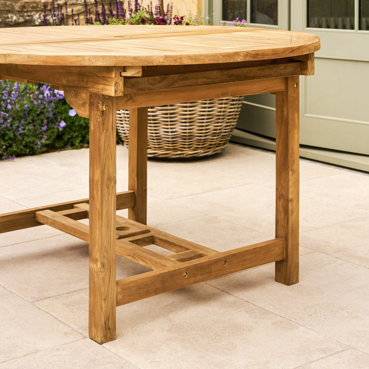 Avon Teak Oval Extending Dining Table 130-180cm