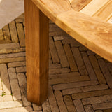 Churn Teak Round Deep Table 210cm