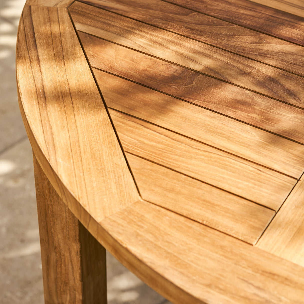 Churn Teak Round Table 100cm