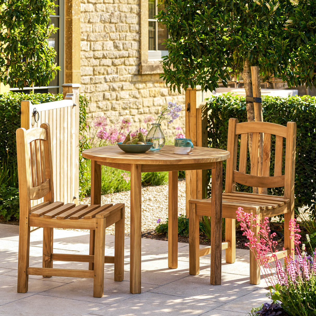 Churn Teak Round Table 90cm