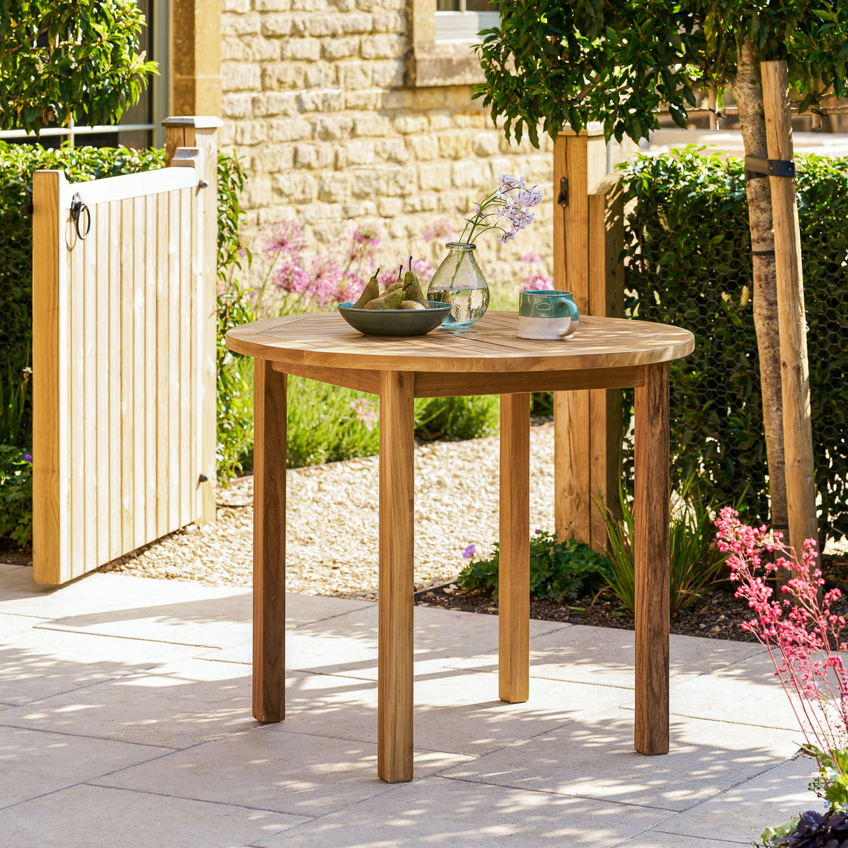 Churn Teak Round Table 90cm