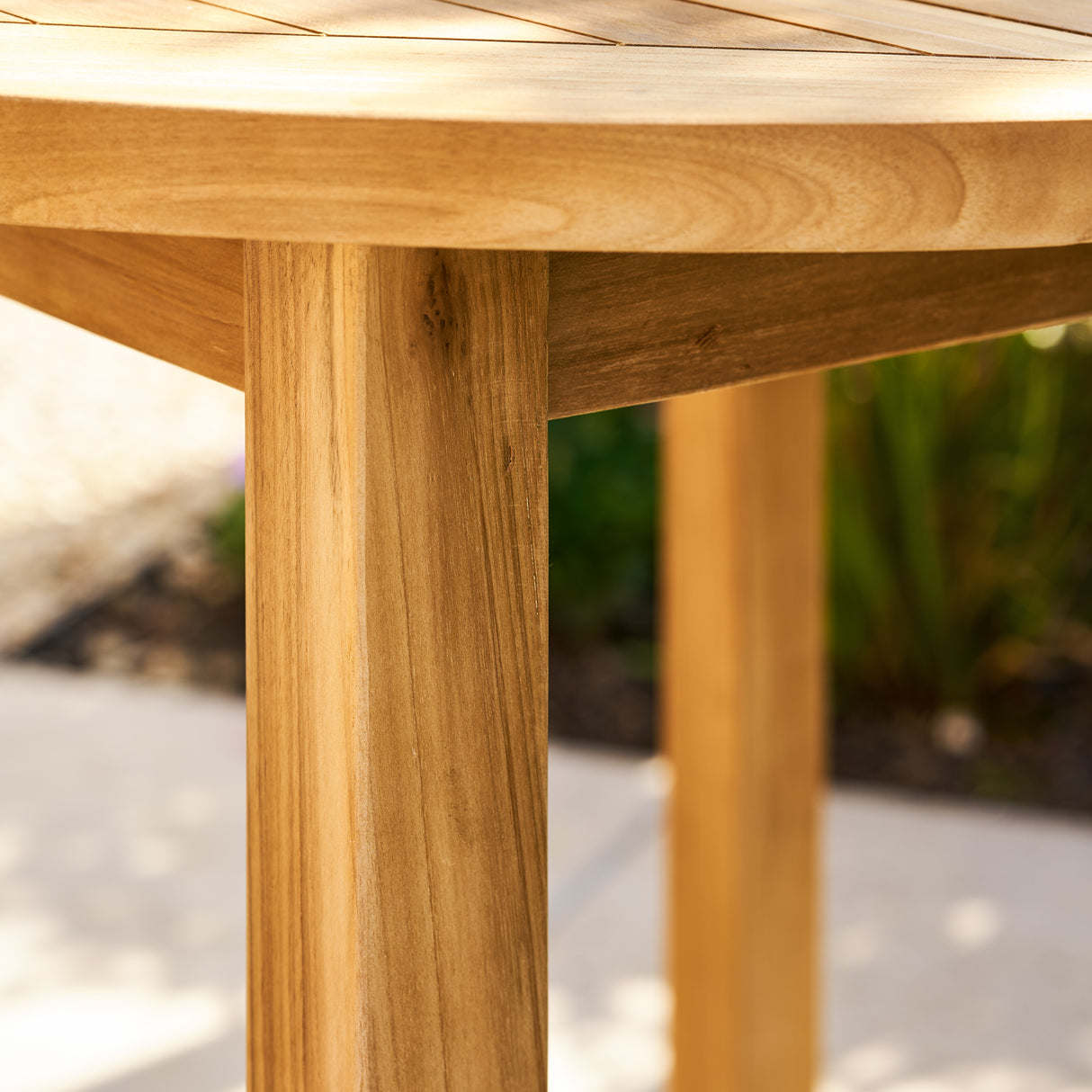 Churn Teak Round Table 90cm