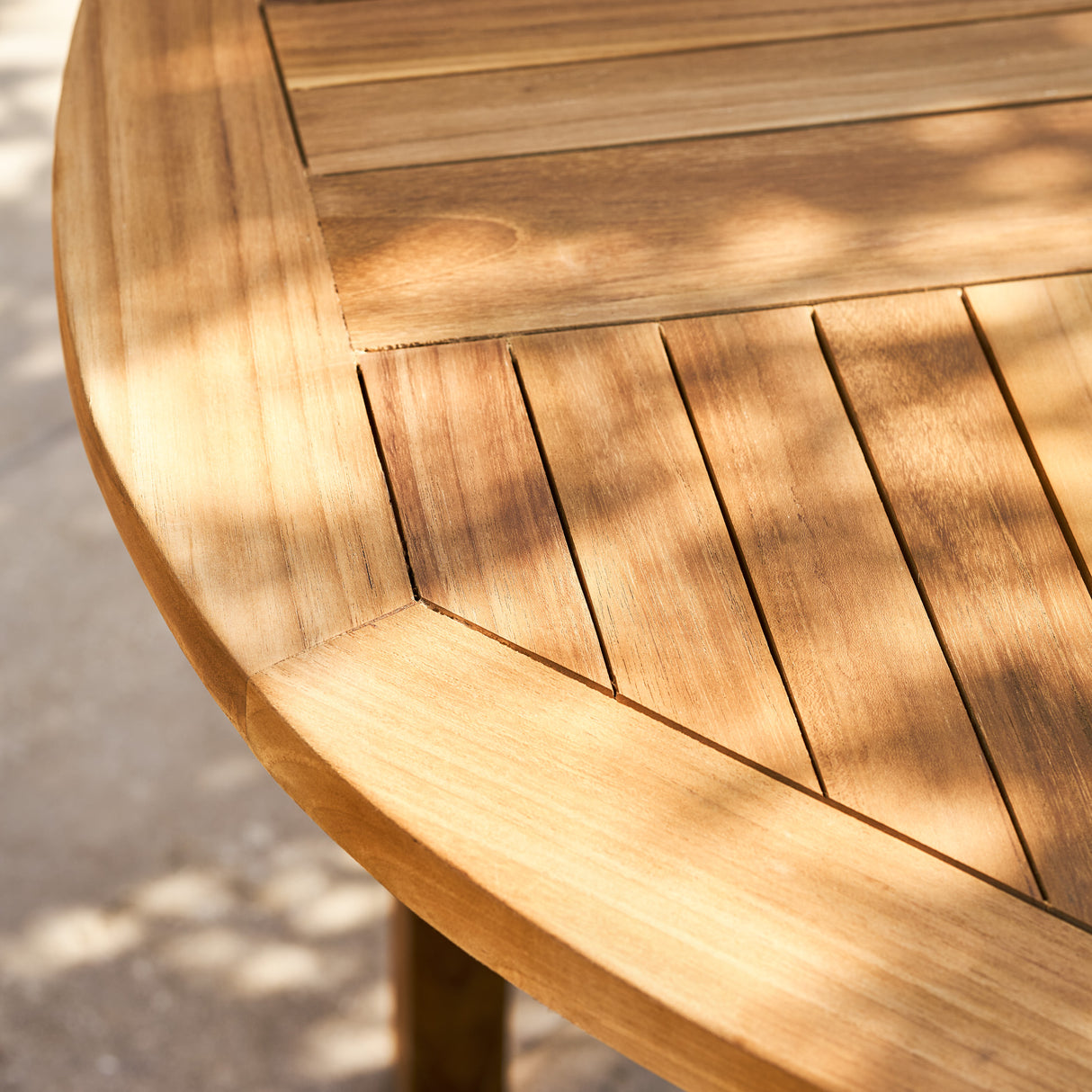 Churn Teak Round Table 90cm