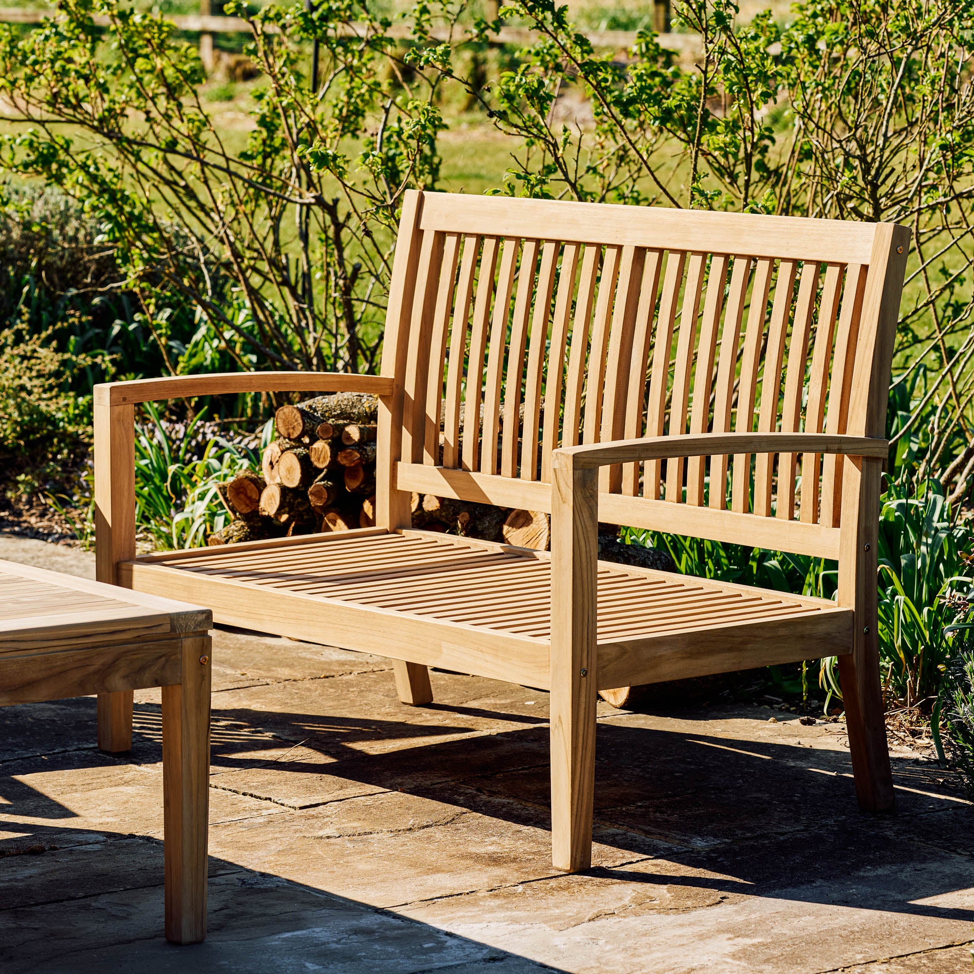 Comfort Teak 4 Seater & Coffee Table Set | Cotswold Teak