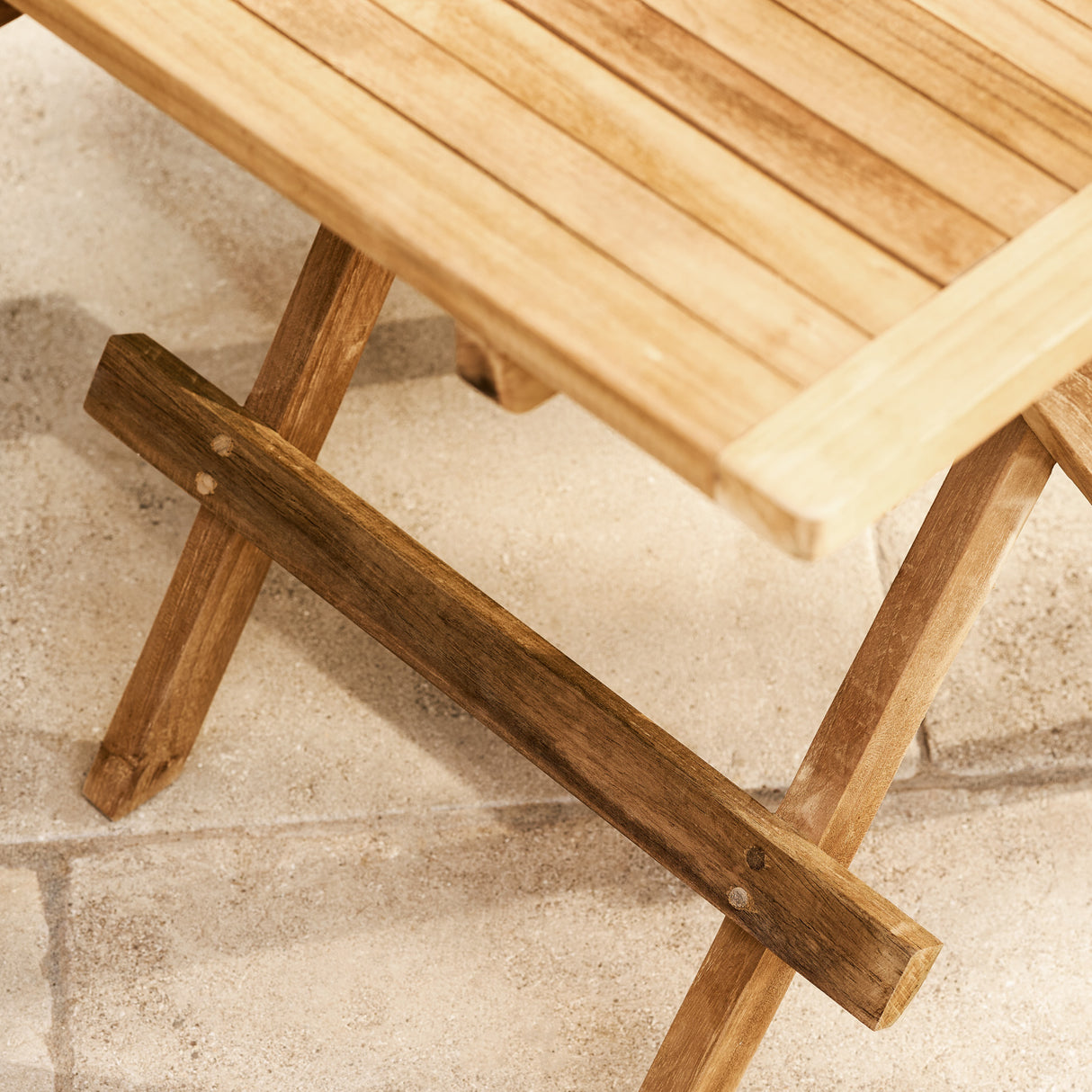 Calcot Teak Square Folding Table 50cm x 50cm