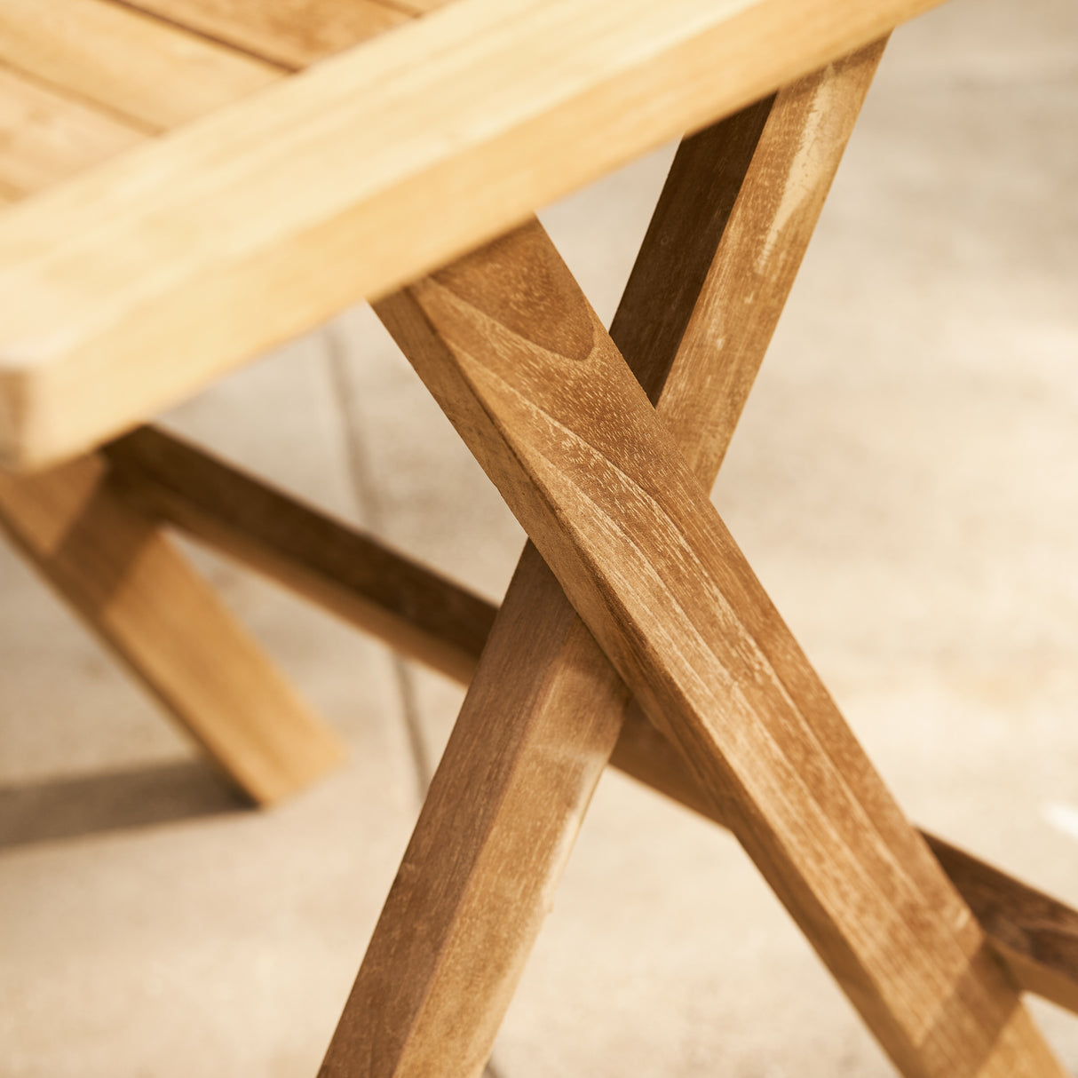 Calcot Teak Square Folding Table 50cm x 50cm