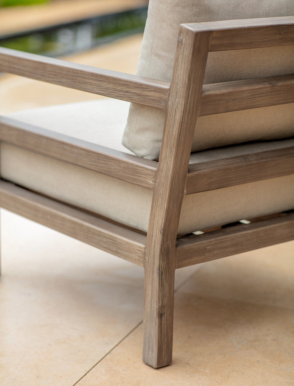 Sandridge Armchair - Acacia Wood, Dark Natural