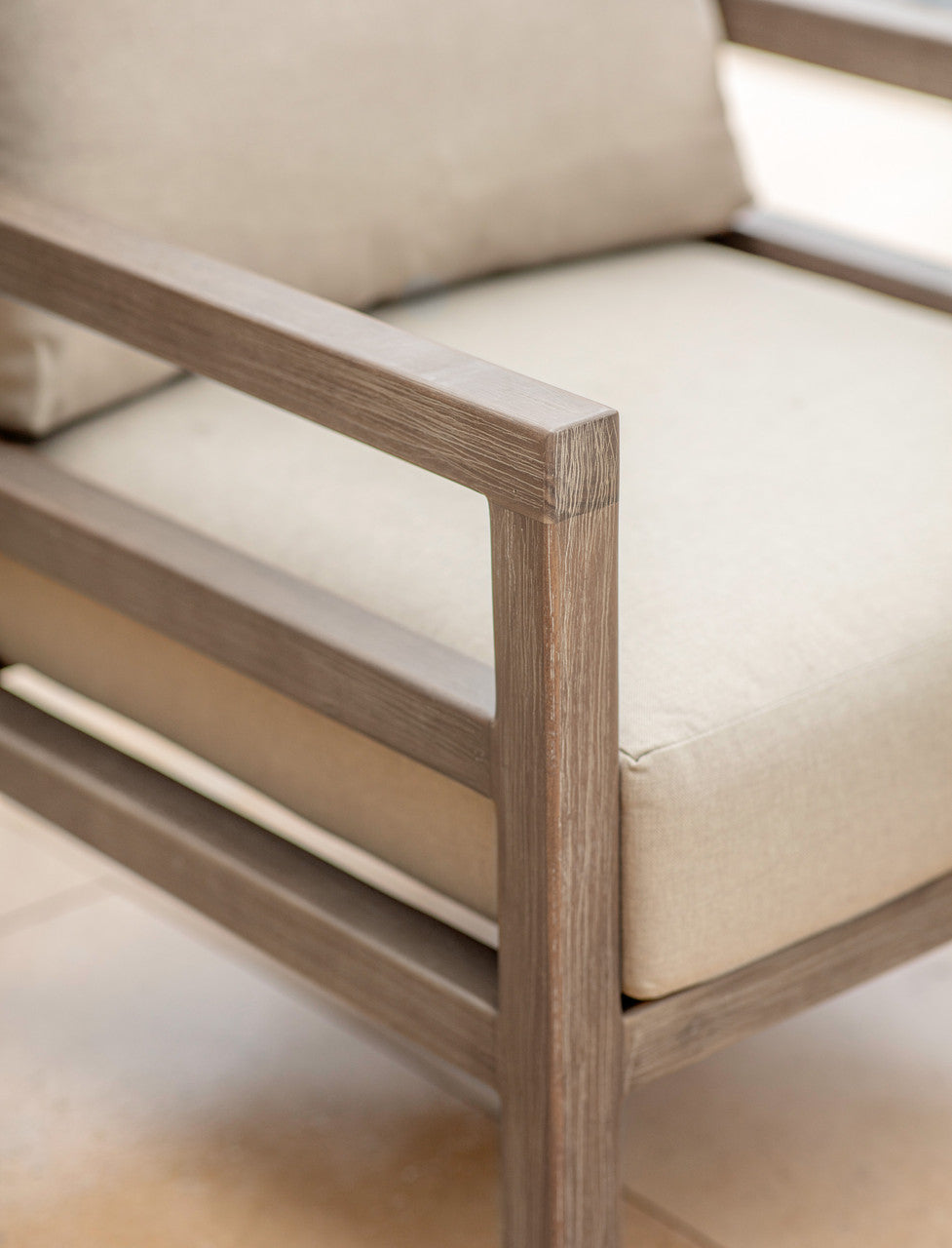 Sandridge Armchair - Acacia Wood, Dark Natural