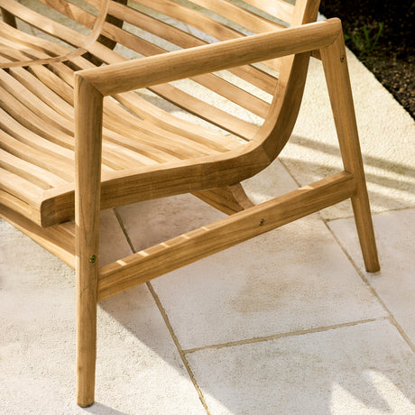 Coate Teak 2 Seater Bench - Teak, Natural