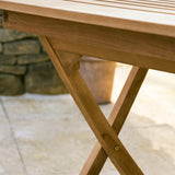Netherton Folding Table 120cm - Teak, Natural