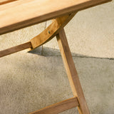 Netherton Folding Table 120cm - Teak, Natural