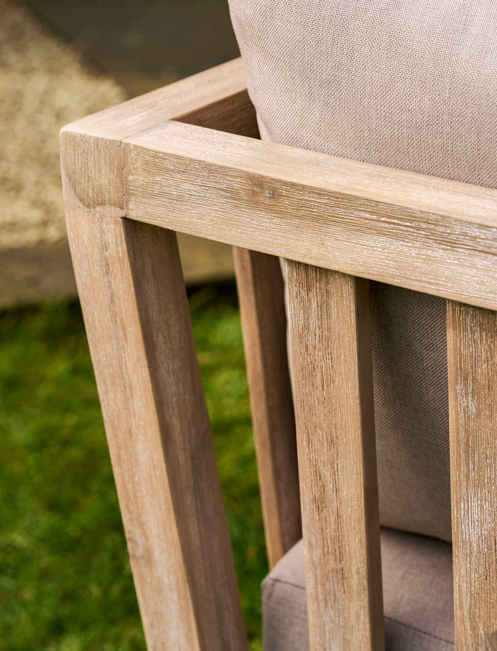 Porthallow Armchairs - Acacia Wood, Natural, Set of 2