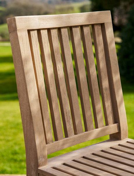 Porthallow Dining Chairs - Acacia Wood, Natural, Set of 2