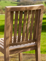 Porthallow Dining Chairs - Acacia Wood, Natural, Set of 2