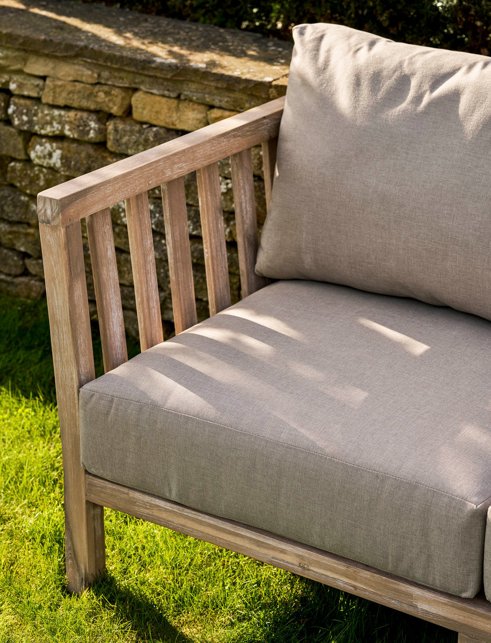 Porthallow 3 Seater Sofa - Acacia Wood, Natural