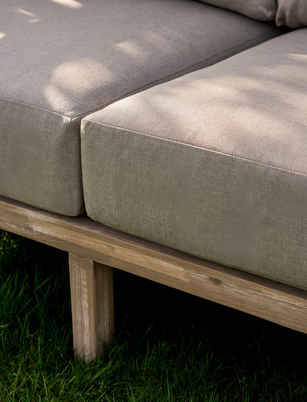 Porthallow 3 Seater Sofa - Acacia Wood, Natural