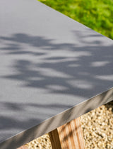 Chilford Dining Table - Acacia Wood & Polystone, Grey, Small