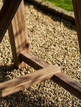 Chilford Dining Table - Acacia Wood & Polystone, Grey, Small