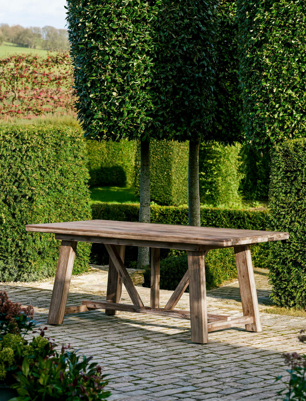 Chilford Solid Dining Table - Acacia Wood, Natural, Small