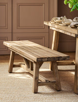 Chilford Solid Bench - Acacia Wood, Natural, Small