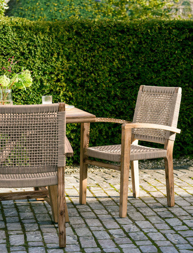 Chilford Carver Dining Chairs - Acacia Wood, Natural, Set of 2