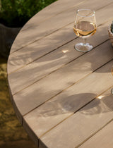 Porthallow Round Dining Table - Acacia Wood, Natural, Large