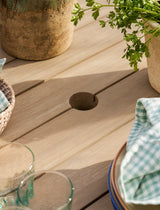 Porthallow Round Dining Table - Acacia Wood, Natural, Large
