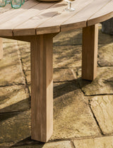 Porthallow Round Dining Table - Acacia Wood, Natural, Large