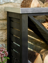 Moreton Cross Log Store - Spruce, Black, Large