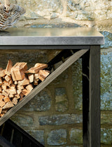 Moreton Cross Log Store - Spruce, Black, Large