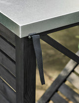 Moreton Cross Log Store - Spruce, Black, Large