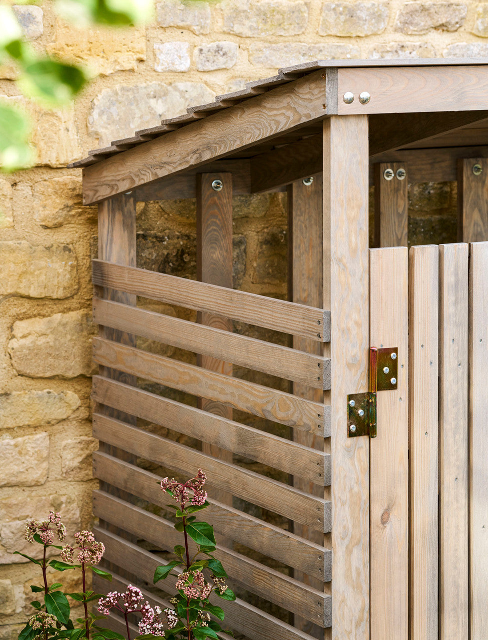 Aldsworth Bin Store Double - Spruce, Natural