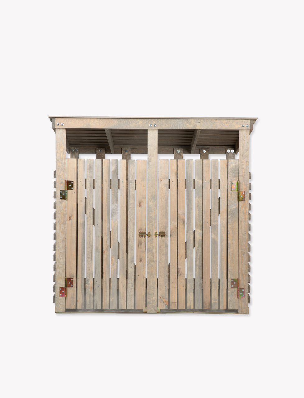 Aldsworth Bin Store Double - Spruce, Natural