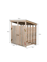 Aldsworth Bin Store Double - Spruce, Natural