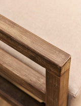 Sandridge Corner Sofa Set - Acacia Wood, Dark Natural