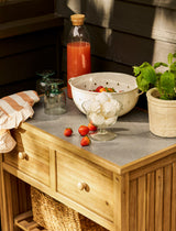 Stonesfield Outdoor Storage Two Shelves - Acacia Wood, Natural