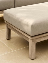 Porthallow Ottoman - Acacia Wood, Natural