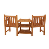 Ambleside Teak Companion Bench 2 Seater 165cm