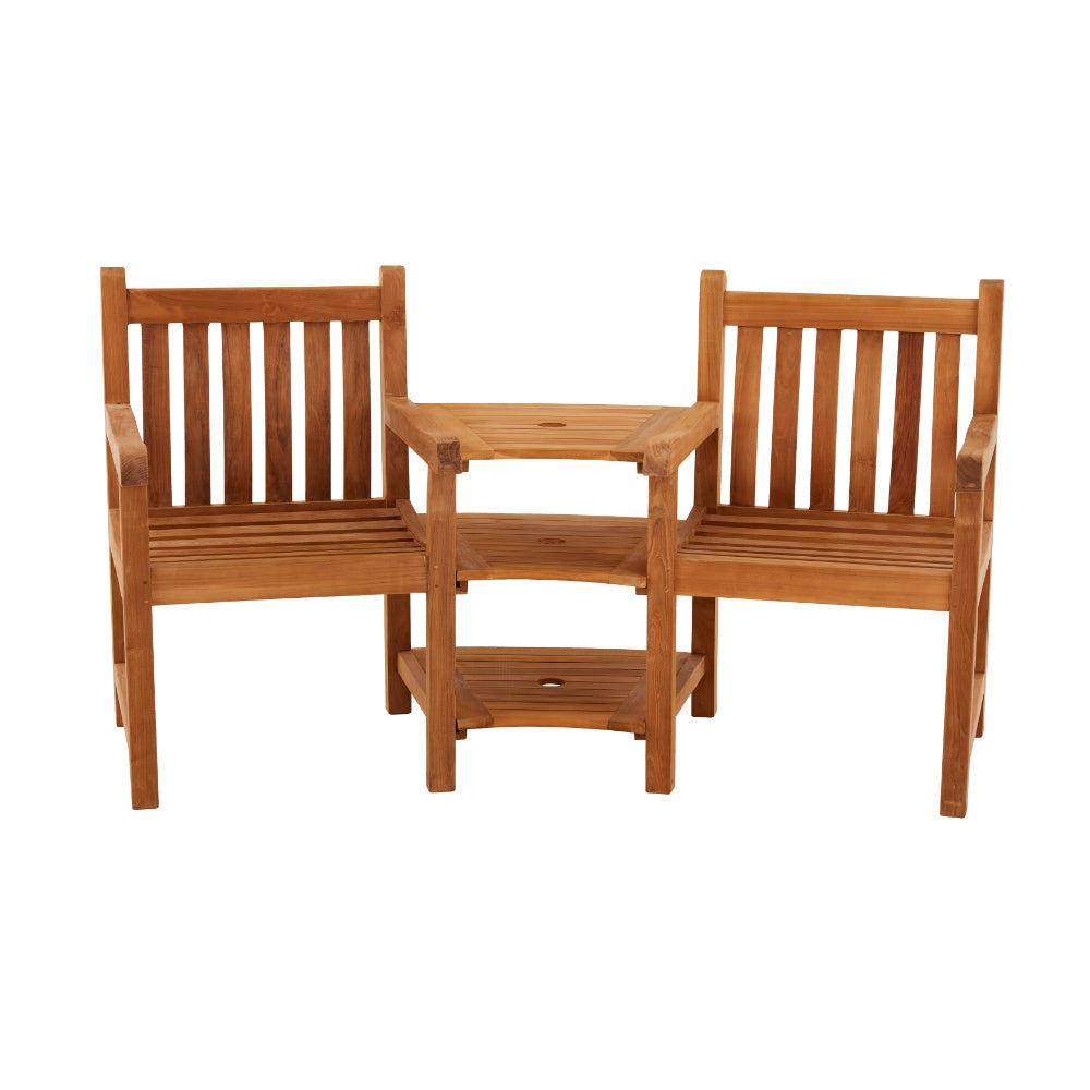 Ambleside Teak Companion Bench 2 Seater 165cm