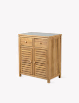 Stonesfield Outdoor Storage Two Doors - Acacia Wood, Natural