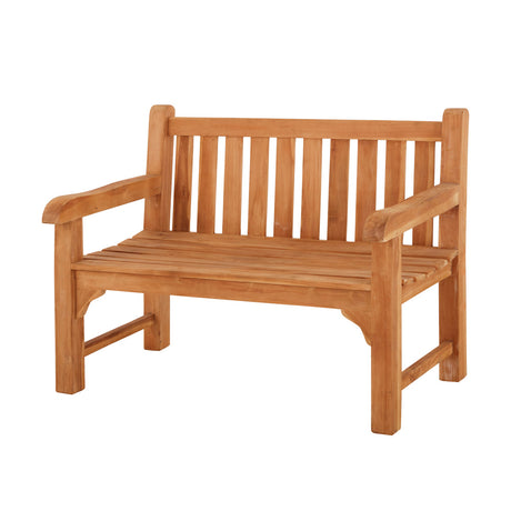 Buttermere Teak Straight Back Bench