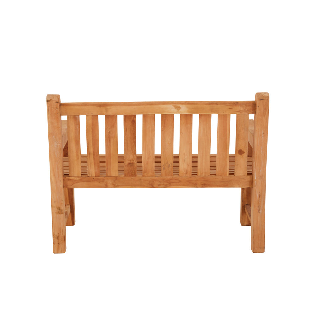 Buttermere Teak Straight Back Bench