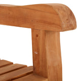 Buttermere Teak Straight Back Bench