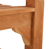 Buttermere Teak Straight Back Bench