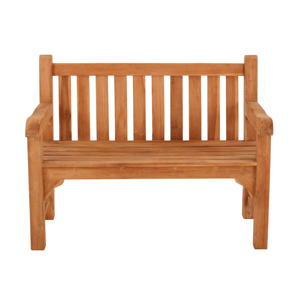 Buttermere Teak Straight Back Bench