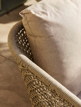 Lynton 2 Seater Sofa - Acacia Wood, Grey