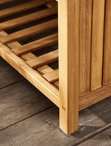 Stonesfield Outdoor Storage Two Shelves - Acacia Wood, Natural