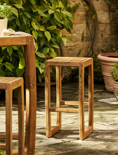 Dashwood Bar Stool - Reclaimed Teak, Natural, Set of 2