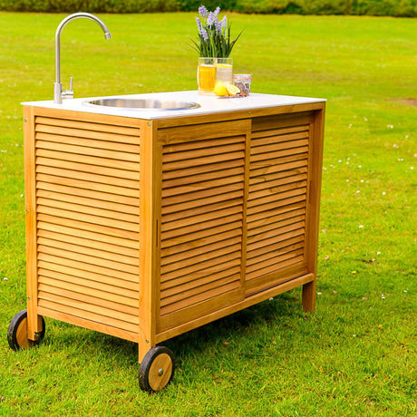 Figalia Portable Teak Kitchen