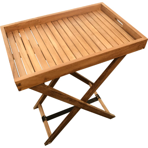 Hidcote Teak Butlers Tray & Folding Stand